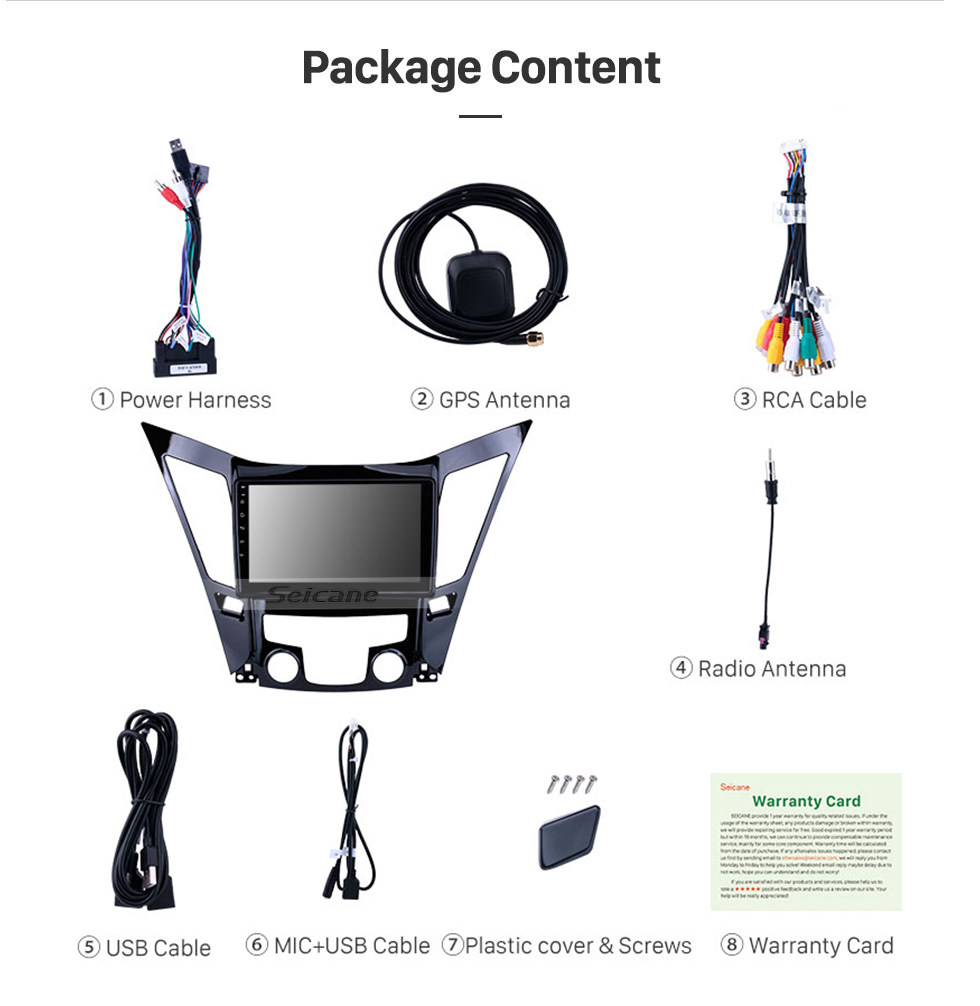 Seicane 9 Inch Android 10.0 Touch Screen GPS Navigation system For 2011-2015 HYUNDAI Sonata i40 i45 with Bluetooth 4G WiFi Video Radio TPMS DVR OBD II Rear camera AUX USB SD Steering Wheel Control Seicane 9 Inch Android 10.0 Touch Screen GPS Navigation system For 2011-2015 HYUNDAI Sonata i40 i45 with Bluetooth 4G WiFi Video Radio TPMS DVR OBD II Rear camera AUX USB SD Steering Wheel Control
