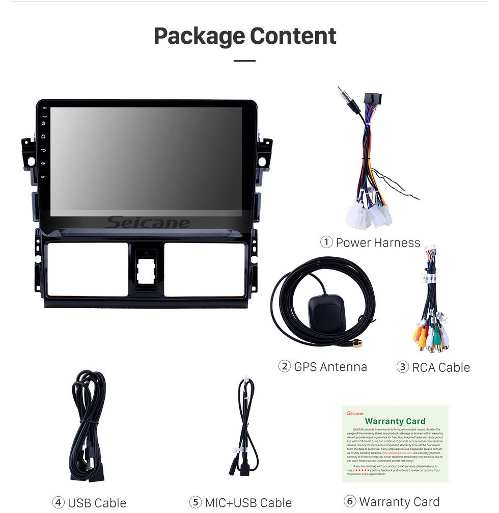 Seicane In Dash For 2013 2014 2015 2016 TOYOTA VIOS Android 10.0 Radio Upgrade with Bluetooth GPS Navigation Car Audio System Touch Screen WiFi DVD Player OBD2 Backup Camera DVR AUX Seicane In Dash For 2013 2014 2015 2016 TOYOTA VIOS Android 10.0 Radio Upgrade with Bluetooth GPS Navigation Car Audio System Touch Screen WiFi DVD Player OBD2 Backup Camera DVR AUX