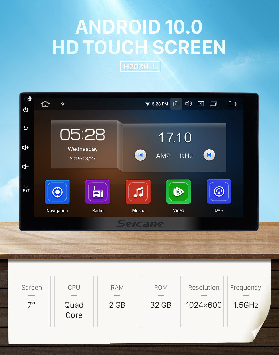 Seicane Tela sensível ao toque de 7 polegadas HD 2 Din Universal Radio Android 10.0 Sistema de navegação GPS com telefone Bluetooth WIFI Player multimídia 1080P Vídeo USB Controle de volante Seicane Tela sensível ao toque de 7 polegadas HD 2 Din Universal Radio Android 10.0 Sistema de navegação GPS com telefone Bluetooth WIFI Player multimídia 1080P Vídeo USB Controle de volante