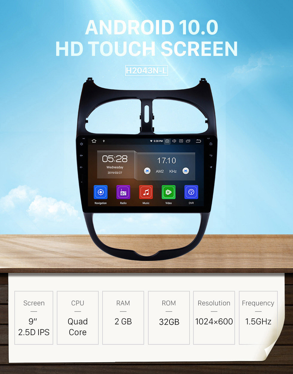 Seicane 2000-2016 PEUGEOT 206 Android 9.0 9 pouces Écran tactile Tête Unité GPS Navi Radio SWC Bluetooth FM Lien de miroir Wifi Carplay USB Sauvegarde Arrière vue Soutien Lecteur de DVD Seicane 2000-2016 PEUGEOT 206 Android 9.0 9 pouces Écran tactile Tête Unité GPS Navi Radio SWC Bluetooth FM Lien de miroir Wifi Carplay USB Sauvegarde Arrière vue Soutien Lecteur de DVD