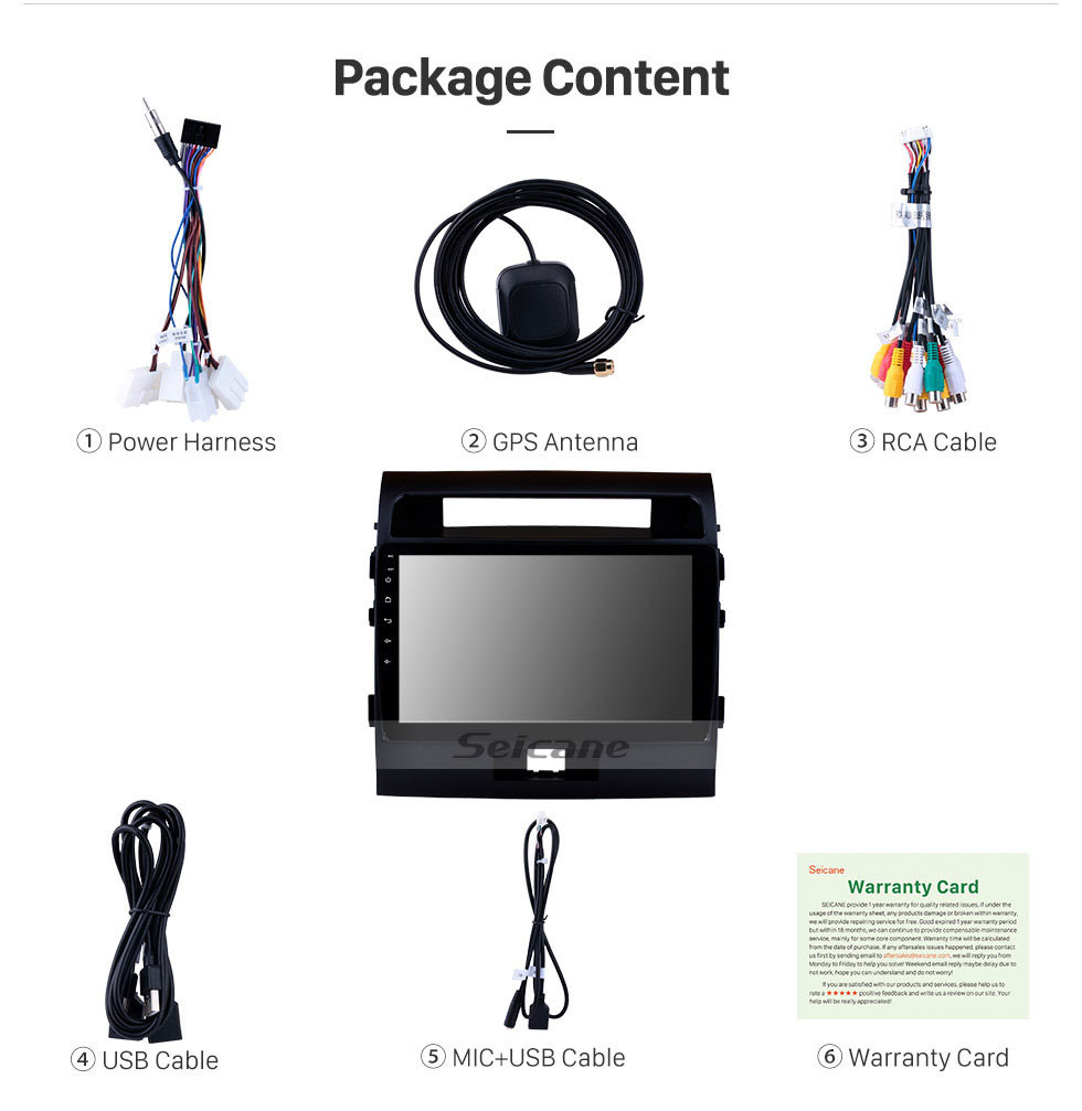 Seicane 10.1 inch 2007-2017 TOYOTA LAND CRUISER Android 10.0 HD TouchScreen Radio GPS Navigation System Bluetooth Support Car Stereo Music Mirror Link OBD2 3G/4G WiFi Video Backup Camera Seicane 10.1 inch 2007-2017 TOYOTA LAND CRUISER Android 10.0 HD TouchScreen Radio GPS Navigation System Bluetooth Support Car Stereo Music Mirror Link OBD2 3G/4G WiFi Video Backup Camera