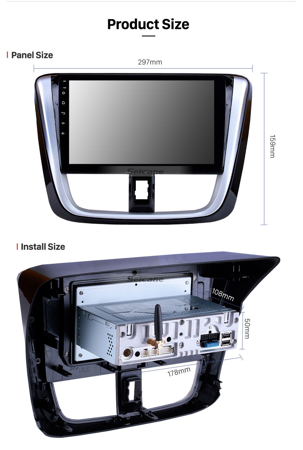 Seicane 10.1 polegada 2014 2015 2016 2017 TOYOTA VIOS Android 10.0 HD Touchscreen Rádio Auto Sistema de Navegação GPS Estéreo Bluetooth Suporte OBD II DVR 3G / 4G WIFI câmera de visão Traseira Seicane 10.1 polegada 2014 2015 2016 2017 TOYOTA VIOS Android 10.0 HD Touchscreen Rádio Auto Sistema de Navegação GPS Estéreo Bluetooth Suporte OBD II DVR 3G / 4G WIFI câmera de visão Traseira