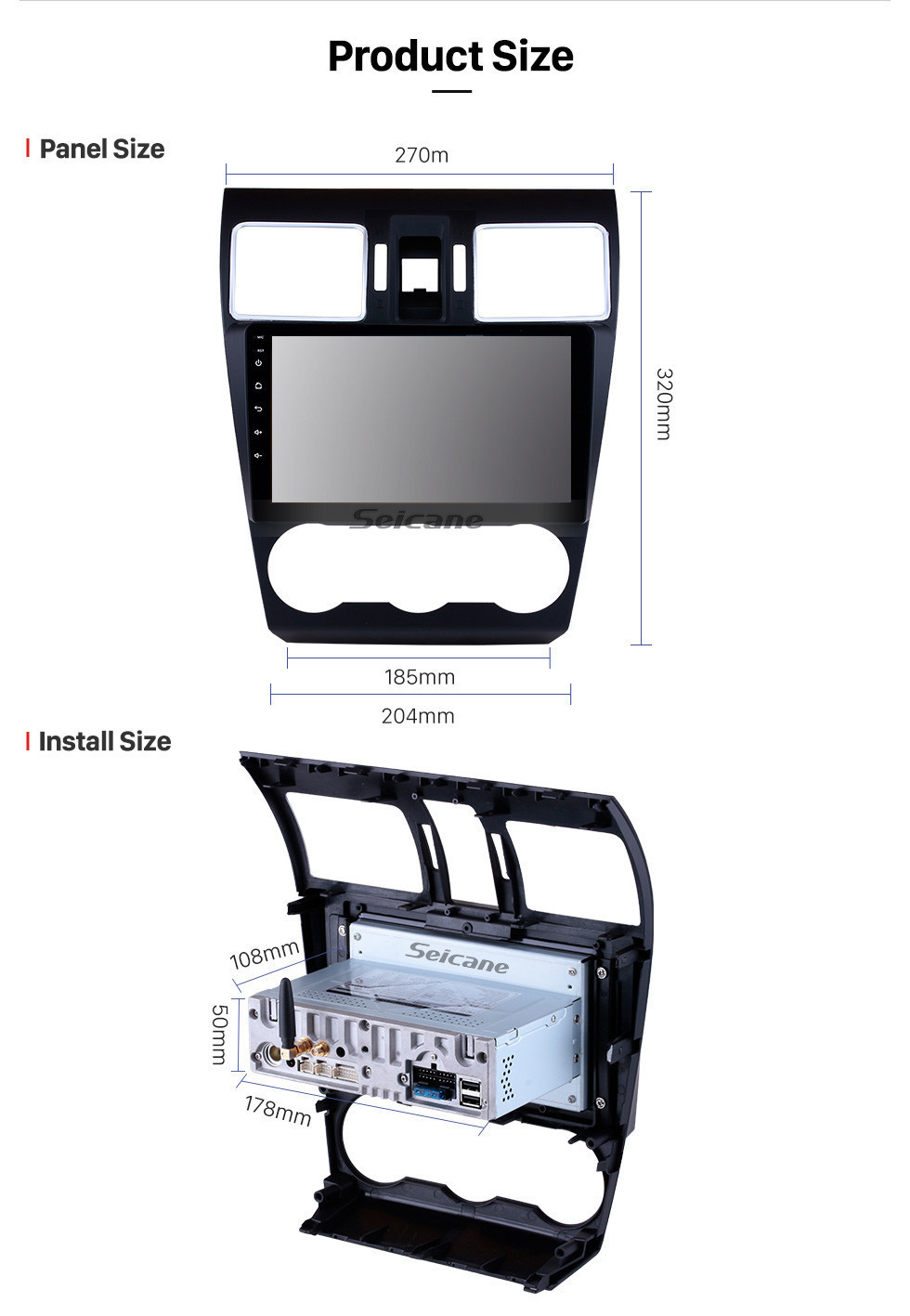 Seicane Android 10.0 Écran tactile HD de 9 pouces dans l'unité centrale de radio de tableau de bord pour 2014 2015 2016 Navigation GPS Subaru Forester Musique Bluetooth Prise en charge du système audio USB Caméra de recul TV numérique 1080P Vidéo DVR Commande Seicane Android 10.0 Écran tactile HD de 9 pouces dans l'unité centrale de radio de tableau de bord pour 2014 2015 2016 Navigation GPS Subaru Forester Musique Bluetooth Prise en charge du système audio USB Caméra de recul TV numérique 1080P Vidéo DVR Commande