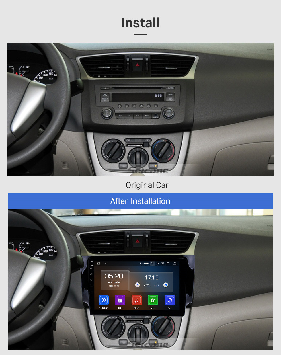 Seicane 10,1 Zoll 2012 2013 2014 2015 2016 NISSAN SYLPHY HD Touchscreen GPS-Navigationssystem Haupteinheit Android 10.0 FM / AM / RDS-Radio Unterstützung TPM OBD II DVR USB Bluetooth Seicane 10,1 Zoll 2012 2013 2014 2015 2016 NISSAN SYLPHY HD Touchscreen GPS-Navigationssystem Haupteinheit Android 10.0 FM / AM / RDS-Radio Unterstützung TPM OBD II DVR USB Bluetooth