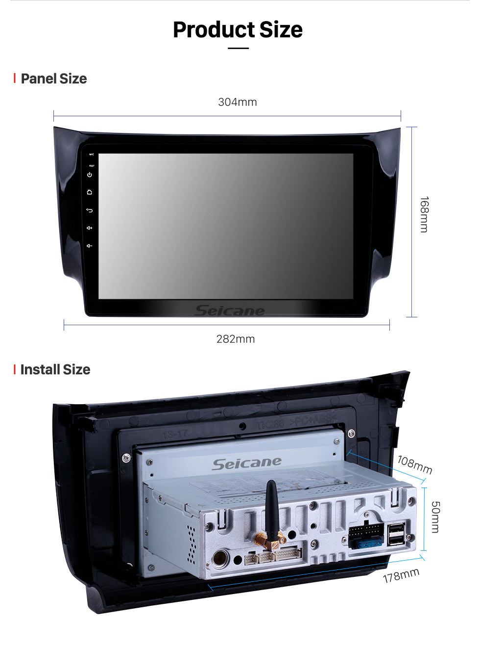 Seicane 10,1 Zoll 2012 2013 2014 2015 2016 NISSAN SYLPHY HD Touchscreen GPS-Navigationssystem Haupteinheit Android 10.0 FM / AM / RDS-Radio Unterstützung TPM OBD II DVR USB Bluetooth Seicane 10,1 Zoll 2012 2013 2014 2015 2016 NISSAN SYLPHY HD Touchscreen GPS-Navigationssystem Haupteinheit Android 10.0 FM / AM / RDS-Radio Unterstützung TPM OBD II DVR USB Bluetooth
