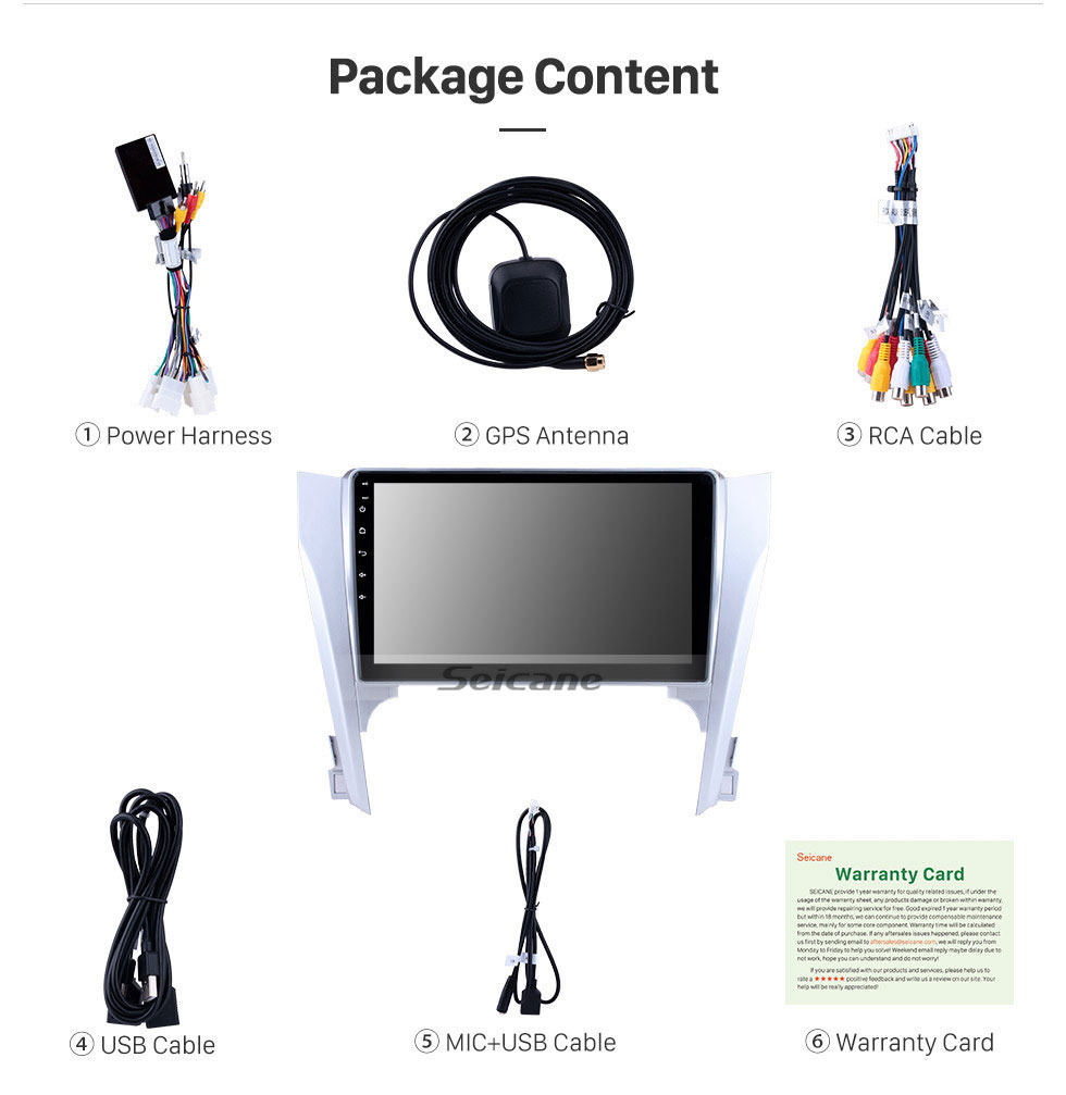 Seicane 10.1 inch Android 10.0 2012 2013 2014 2015 Toyota Camry HD Touchscreen Bluetooth GPS Navigation Radio Steering Wheel Control support DVR 3G/4G WIFI USB Carplayer DVD Player Seicane 10.1 inch Android 10.0 2012 2013 2014 2015 Toyota Camry HD Touchscreen Bluetooth GPS Navigation Radio Steering Wheel Control support DVR 3G/4G WIFI USB Carplayer DVD Player