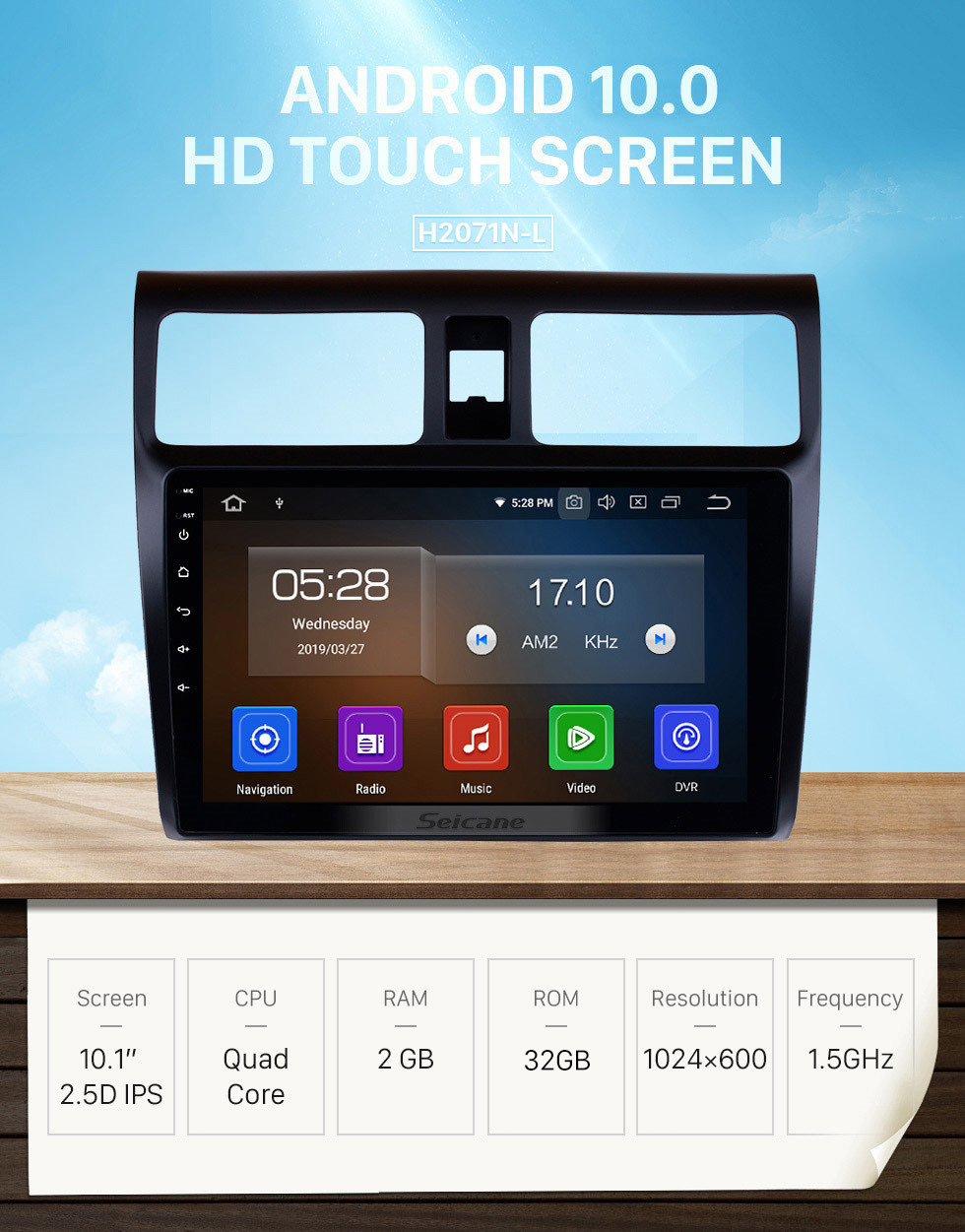 Seicane 10,1 Zoll Android 10.0 2005-2010 Suzuki Swift HD Touchscreen Radio GPS-Navigationssystem Bluetooth Wlan USB Spiegel-Verbindung Aux Rückfahrkamera OBDII TPMS 1080P Video Seicane 10,1 Zoll Android 10.0 2005-2010 Suzuki Swift HD Touchscreen Radio GPS-Navigationssystem Bluetooth Wlan USB Spiegel-Verbindung Aux Rückfahrkamera OBDII TPMS 1080P Video
