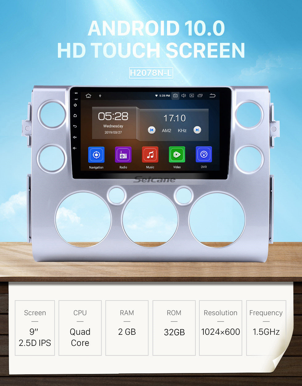 Seicane 9 inch OEM Android 10.0 HD Touchscreen GPS Navigation System Head Unit For 2007-2018 Toyota FJ CRUISER with USB Support 3G/4G WIFI DVR OBD II Steering Wheel Control Seicane 9 inch OEM Android 10.0 HD Touchscreen GPS Navigation System Head Unit For 2007-2018 Toyota FJ CRUISER with USB Support 3G/4G WIFI DVR OBD II Steering Wheel Control