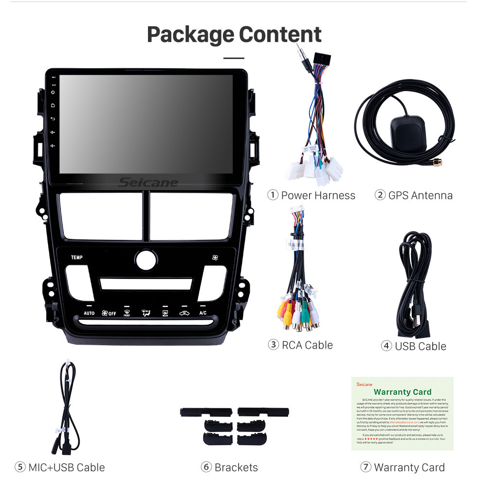 Seicane 9 inch Android 10.0 HD Touchscreen GPS Navigation Radio for 2018 Toyota vios Auto Air Conditioner WIFI Mirror Link Bluetooth USB RDS support Rearview Camera DVD Carplay OBD DVR Seicane 9 inch Android 10.0 HD Touchscreen GPS Navigation Radio for 2018 Toyota vios Auto Air Conditioner WIFI Mirror Link Bluetooth USB RDS support Rearview Camera DVD Carplay OBD DVR