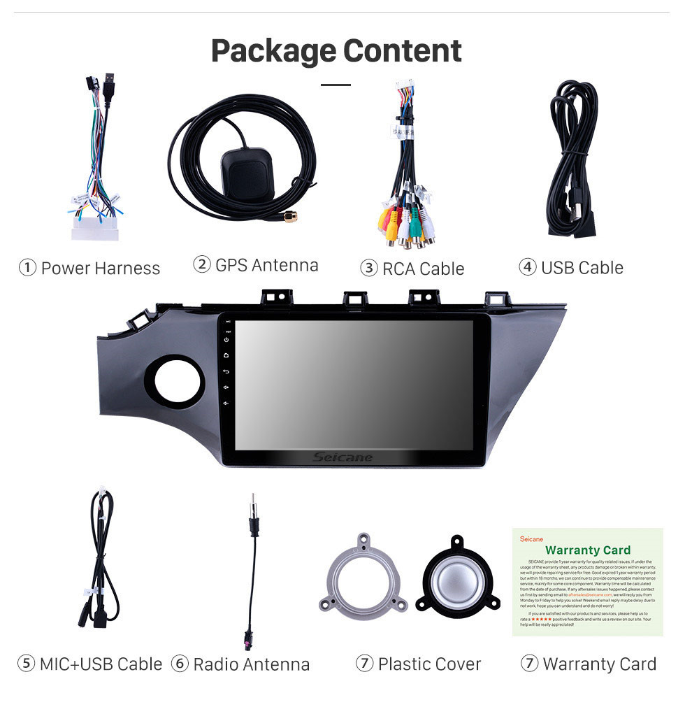 Seicane 10.1 Inch HD Touchscreen GPS Navigation System android 10.0 Radio for 2017 2018 Kia Rio K2 Bluetooth Music Support OBD2 4G WIFI Steering Wheel Control Rearview Camera Seicane 10.1 Inch HD Touchscreen GPS Navigation System android 10.0 Radio for 2017 2018 Kia Rio K2 Bluetooth Music Support OBD2 4G WIFI Steering Wheel Control Rearview Camera