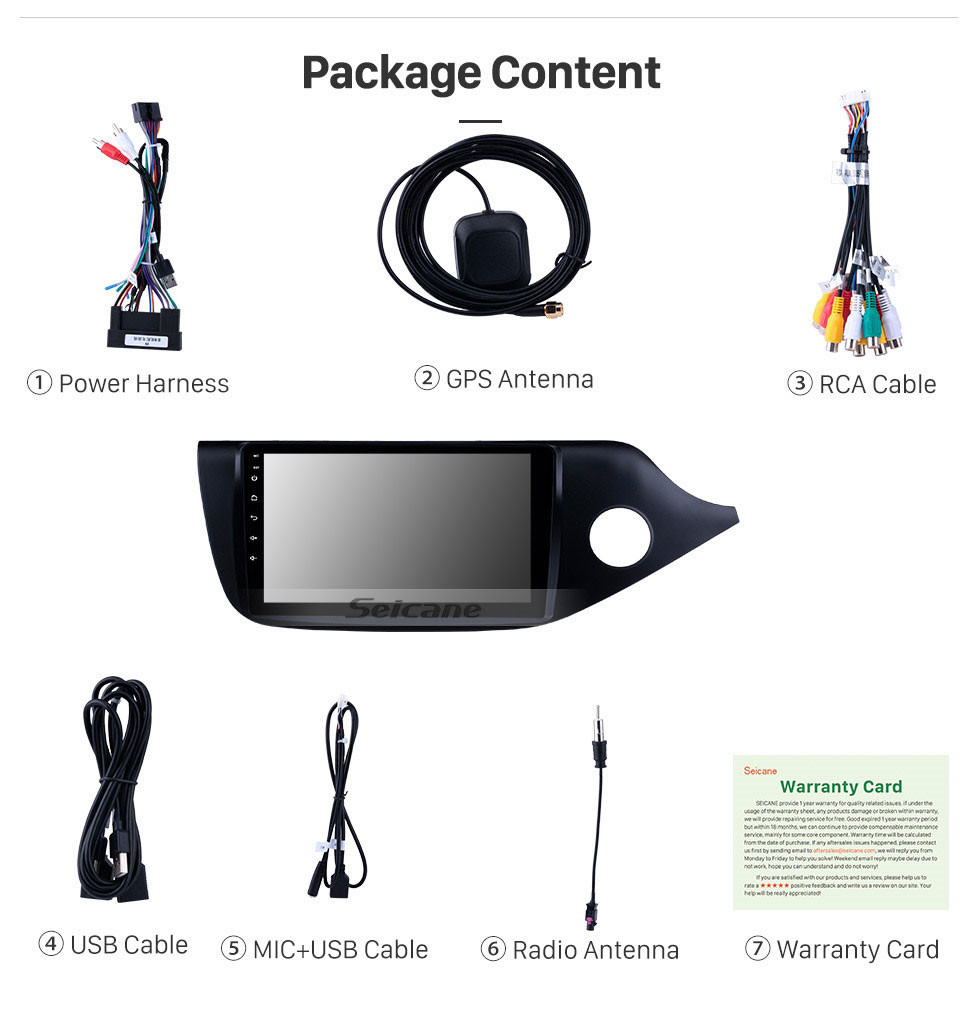 Seicane Android 10.0 9 inch 2012 2013 2014 Kia ceed RHD GPS Navigation Bluetooth Radio MP4 music Wifi HD Touchscreen 1080P Video USB Carplay support DVD Player 4G Seicane Android 10.0 9 inch 2012 2013 2014 Kia ceed RHD GPS Navigation Bluetooth Radio MP4 music Wifi HD Touchscreen 1080P Video USB Carplay support DVD Player 4G