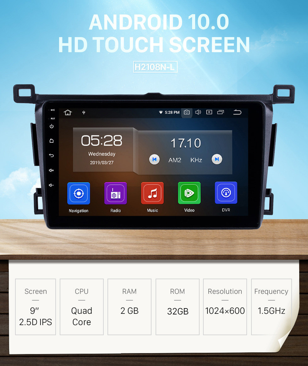 Seicane 9 Zoll 2013-2018 Toyota RAV4 RHD Android 10.0 In-Dash-Navigationssystem GPS-Radio RDS Bluetooth 3G WiFi TV-Tuner AUX HD 1080P Video Rückfahrkamera USB Seicane 9 Zoll 2013-2018 Toyota RAV4 RHD Android 10.0 In-Dash-Navigationssystem GPS-Radio RDS Bluetooth 3G WiFi TV-Tuner AUX HD 1080P Video Rückfahrkamera USB