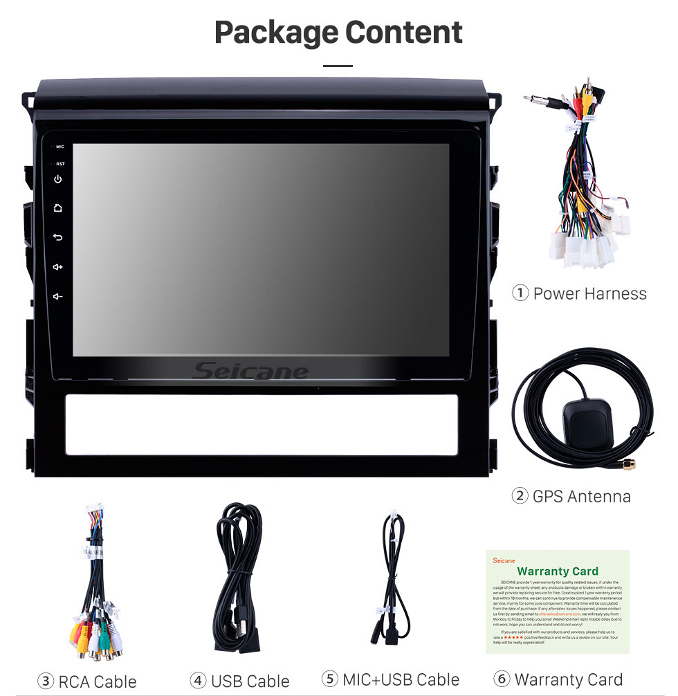 Seicane 9 inch 2015 2016 2017 2018 Toyota Land cruiser HD Touchscreen Android 10.0 Radio GPS Navigation System with Bluetooth Mirror Link OBD2 4G WiFi AUX Steering Wheel Control Backup Camera Seicane 9 inch 2015 2016 2017 2018 Toyota Land cruiser HD Touchscreen Android 10.0 Radio GPS Navigation System with Bluetooth Mirror Link OBD2 4G WiFi AUX Steering Wheel Control Backup Camera