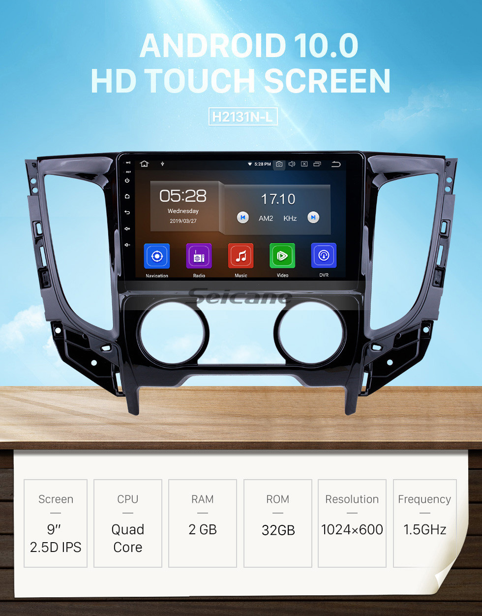 Seicane 9 pulgadas Android 10.0 2015 Mitsubishi TRITON Manual A / C 1024 * 600 Radio con pantalla táctil con GPS Navi USB FM Bluetooth WIFI compatible RDS Carplay 4G Reproductor de DVD Seicane 9 pulgadas Android 10.0 2015 Mitsubishi TRITON Manual A / C 1024 * 600 Radio con pantalla táctil con GPS Navi USB FM Bluetooth WIFI compatible RDS Carplay 4G Reproductor de DVD
