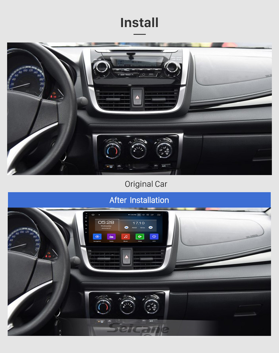 Seicane Android 10.0 HD Touchscreen 9 inch Radio for 2017 Toyota YARiS L Bluetooth GPS Navi USB Carplay DVR Digital TV TPMS OBD 4G WIFI DVD Player SWC RDS Seicane Android 10.0 HD Touchscreen 9 inch Radio for 2017 Toyota YARiS L Bluetooth GPS Navi USB Carplay DVR Digital TV TPMS OBD 4G WIFI DVD Player SWC RDS