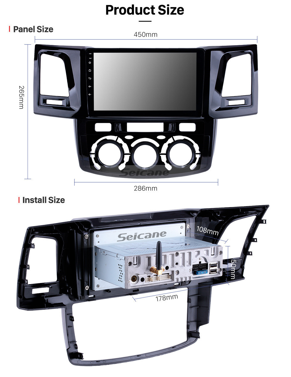 Seicane Android 10.0 9 inch GPS Navigation Radio for 2008-2014 Toyota Fortuner/Hilux Manual A/C LHD with HD Touchscreen Carplay Bluetooth USB support TPMS DVR Seicane Android 10.0 9 inch GPS Navigation Radio for 2008-2014 Toyota Fortuner/Hilux Manual A/C LHD with HD Touchscreen Carplay Bluetooth USB support TPMS DVR