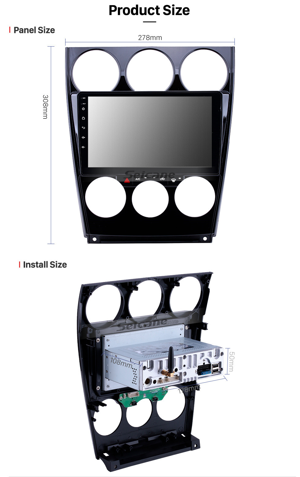 Seicane Android 10.0 9 inch 2002-2008 Old Mazda 6 HD Touchscreen Bluetooth Radio GPS Navigation Carplay support DVD Player 1080P Digital TV SWC 4G WIFI DVR Seicane Android 10.0 9 inch 2002-2008 Old Mazda 6 HD Touchscreen Bluetooth Radio GPS Navigation Carplay support DVD Player 1080P Digital TV SWC 4G WIFI DVR
