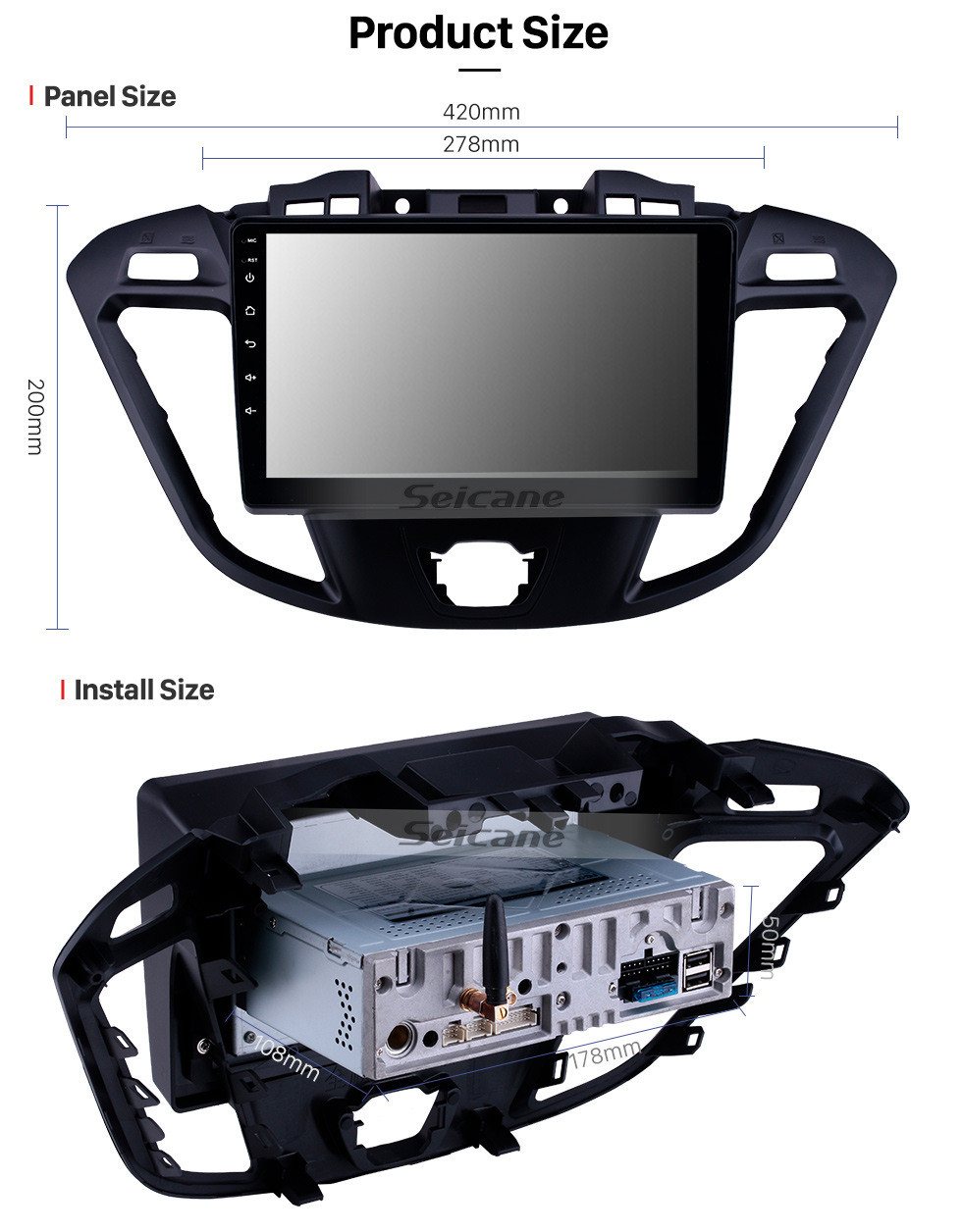 Seicane Android 10.0 9 inch 2017 Ford JMC Tourneo High Version Multimedia GPS Navi Radio Bluetooth Wifi Carplay support RDS TPMS DVD 1080P Mirror Link Seicane Android 10.0 9 inch 2017 Ford JMC Tourneo High Version Multimedia GPS Navi Radio Bluetooth Wifi Carplay support RDS TPMS DVD 1080P Mirror Link