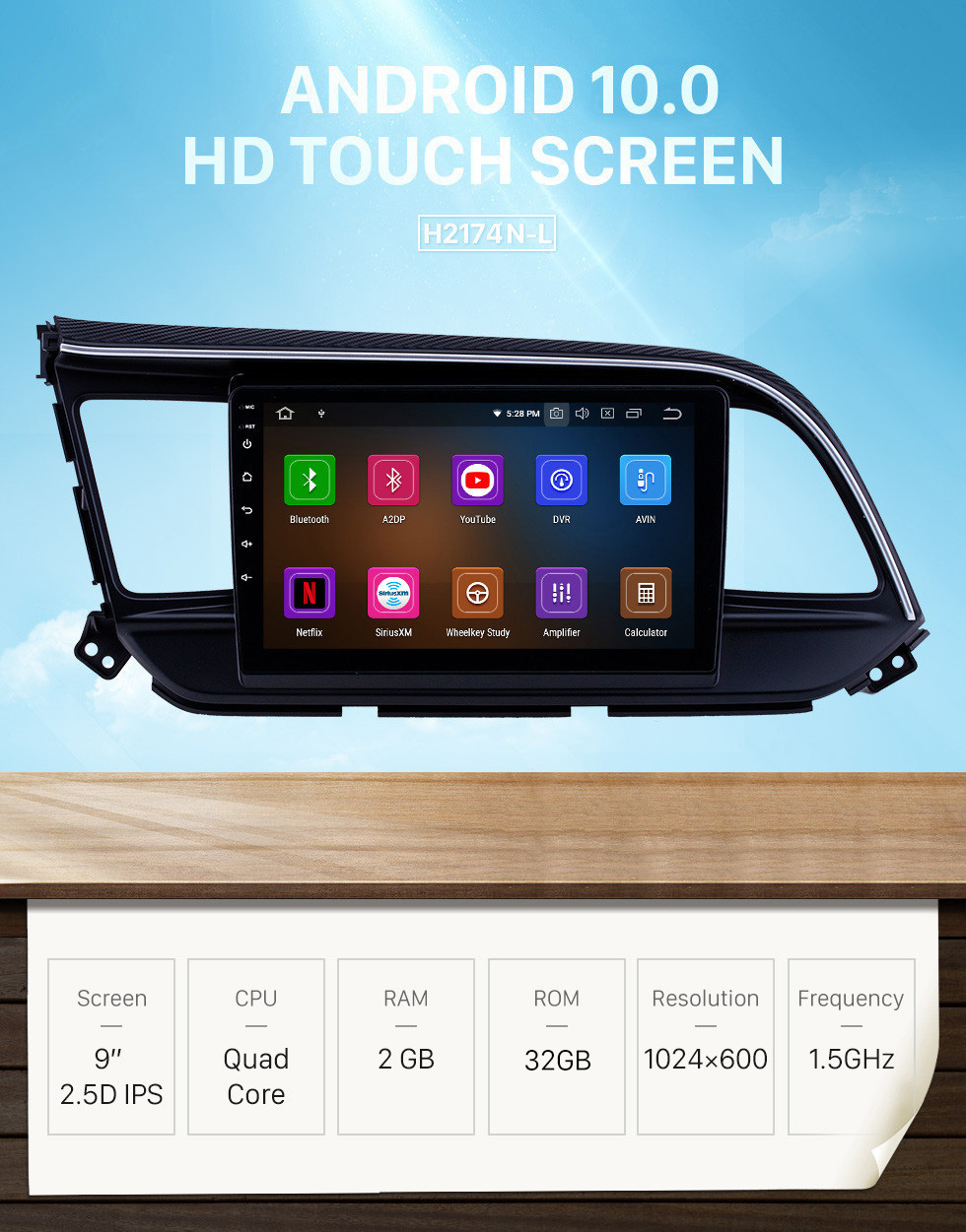 Seicane 2016 Hyundai Elantra LHD Aftermarket Android 10.0 9 pulgadas Navegación GPS Radio Bluetooth Reproductor multimedia Carplay Música Soporte AUX Cámara de respaldo 1080P Seicane 2016 Hyundai Elantra LHD Aftermarket Android 10.0 9 pulgadas Navegación GPS Radio Bluetooth Reproductor multimedia Carplay Música Soporte AUX Cámara de respaldo 1080P