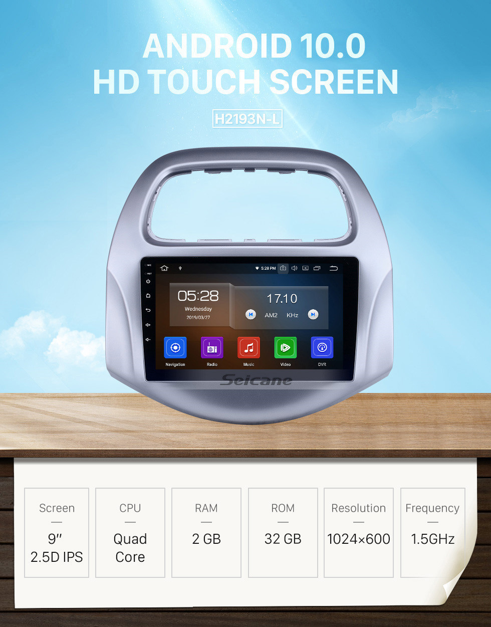 Seicane 9 pouces Android 10.0 2018-2019 chevy Chevrolet Daewoo Radio / Navigation GPS à écran tactile tactile avec étincelle / Baic / Beat HD avec support Carplay Bluetooth 4G WIFI Seicane 9 pouces Android 10.0 2018-2019 chevy Chevrolet Daewoo Radio / Navigation GPS à écran tactile tactile avec étincelle / Baic / Beat HD avec support Carplay Bluetooth 4G WIFI