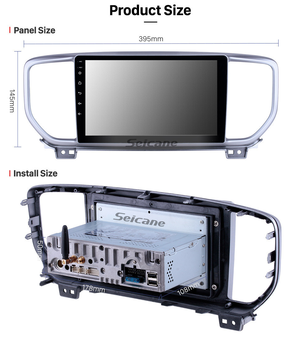 Seicane Android 10.0 9 inch GPS Navigation Radio for 2018-2019 Kia Sportage R with HD Touchscreen Carplay Bluetooth WIFI USB AUX support Mirror Link OBD2 SWC Seicane Android 10.0 9 inch GPS Navigation Radio for 2018-2019 Kia Sportage R with HD Touchscreen Carplay Bluetooth WIFI USB AUX support Mirror Link OBD2 SWC