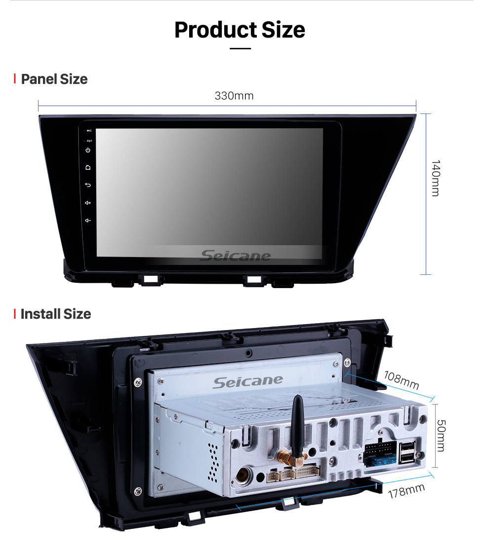 2016-2019 Kia Niro 9 inch Android 10.0 GPS Navigation Radio Bluetooth ...