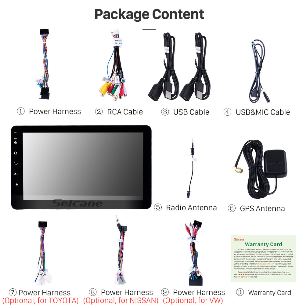 Seicane 8 pouces Android 10.0 Radio universelle Bluetooth HD Écran tactile Navigation GPS Navigation Carplay Prise en charge AUX AUX 4G Caméra de recul WIFI OBD2 TPMS DAB + DVR Seicane 8 pouces Android 10.0 Radio universelle Bluetooth HD Écran tactile Navigation GPS Navigation Carplay Prise en charge AUX AUX 4G Caméra de recul WIFI OBD2 TPMS DAB + DVR