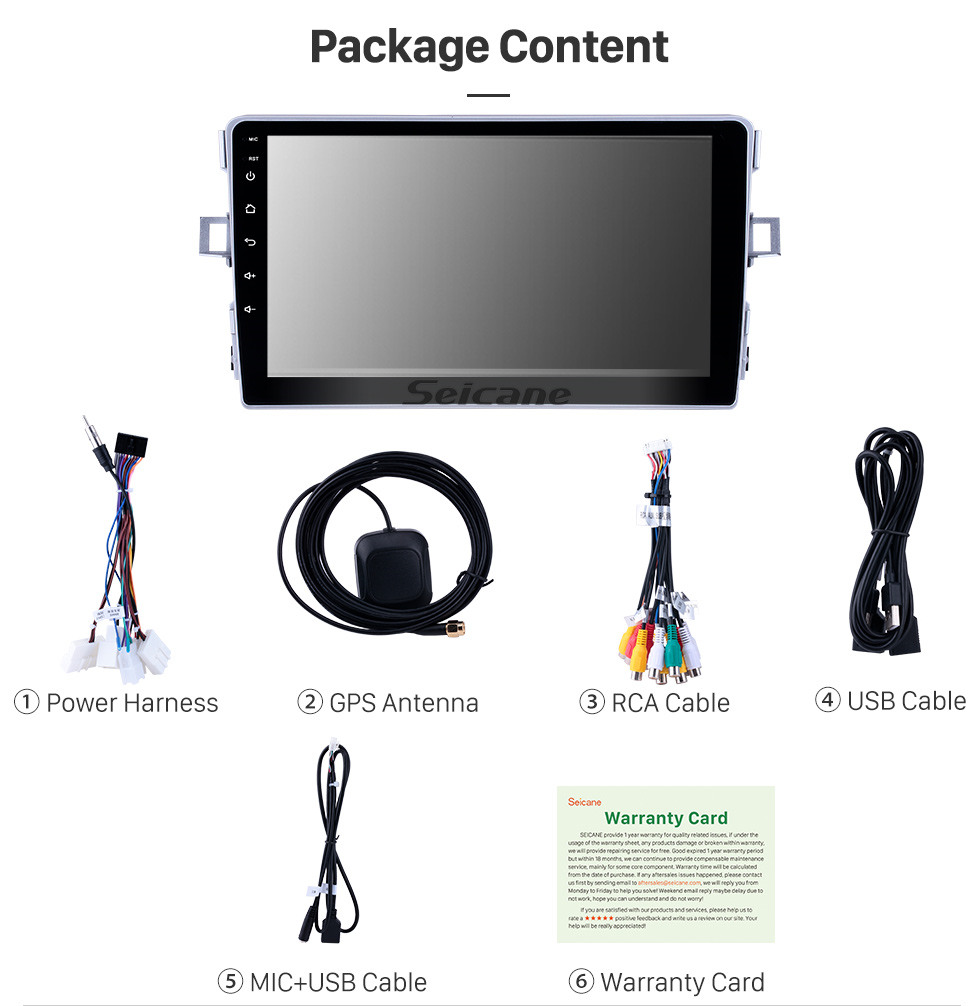 Seicane HD Touchscreen 2011-2016 Toyota Verso Android 10.0 9 inch GPS Navigation Radio Bluetooth USB Carplay WIFI AUX support DAB+ OBD2 Steering Wheel Control Seicane HD Touchscreen 2011-2016 Toyota Verso Android 10.0 9 inch GPS Navigation Radio Bluetooth USB Carplay WIFI AUX support DAB+ OBD2 Steering Wheel Control