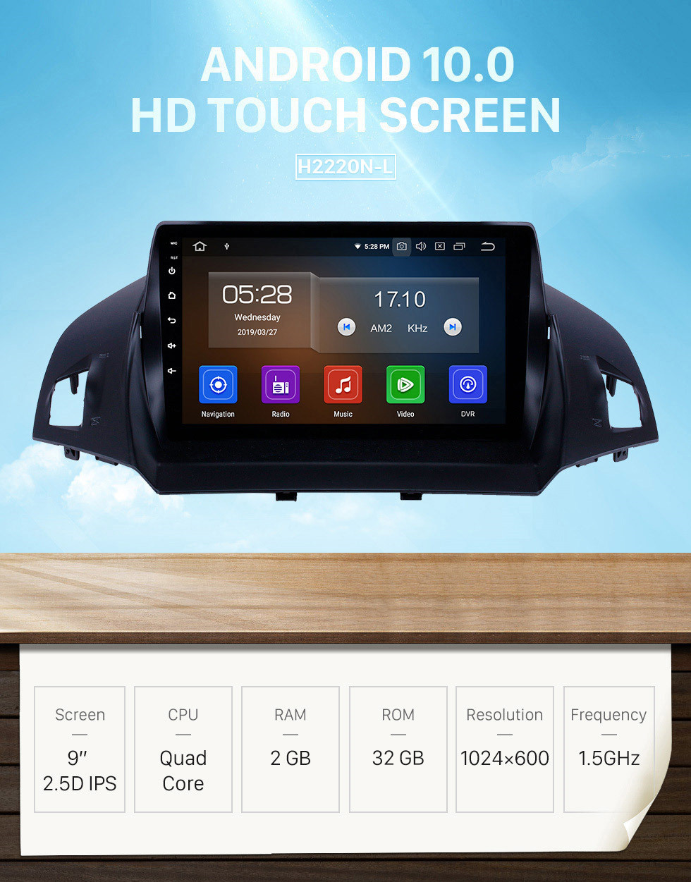 Seicane OEM 9 inch Android 10.0 Radio for 2013-2016 Ford Escape Bluetooth Wifi HD Touchscreen Music GPS Navigation Carplay support DAB+ Rearview camera Seicane OEM 9 inch Android 10.0 Radio for 2013-2016 Ford Escape Bluetooth Wifi HD Touchscreen Music GPS Navigation Carplay support DAB+ Rearview camera