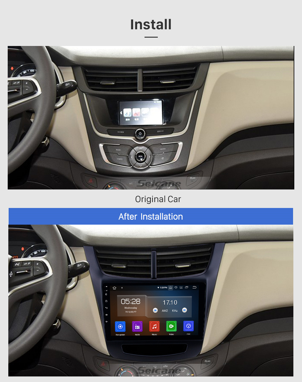 Seicane Android 10.0 9 inch GPS Navigation Radio for 2015-2016 Chevy Chevrolet New Sail with HD Touchscreen Carplay Bluetooth WIFI USB AUX support DVR Mirror Link Seicane Android 10.0 9 inch GPS Navigation Radio for 2015-2016 Chevy Chevrolet New Sail with HD Touchscreen Carplay Bluetooth WIFI USB AUX support DVR Mirror Link