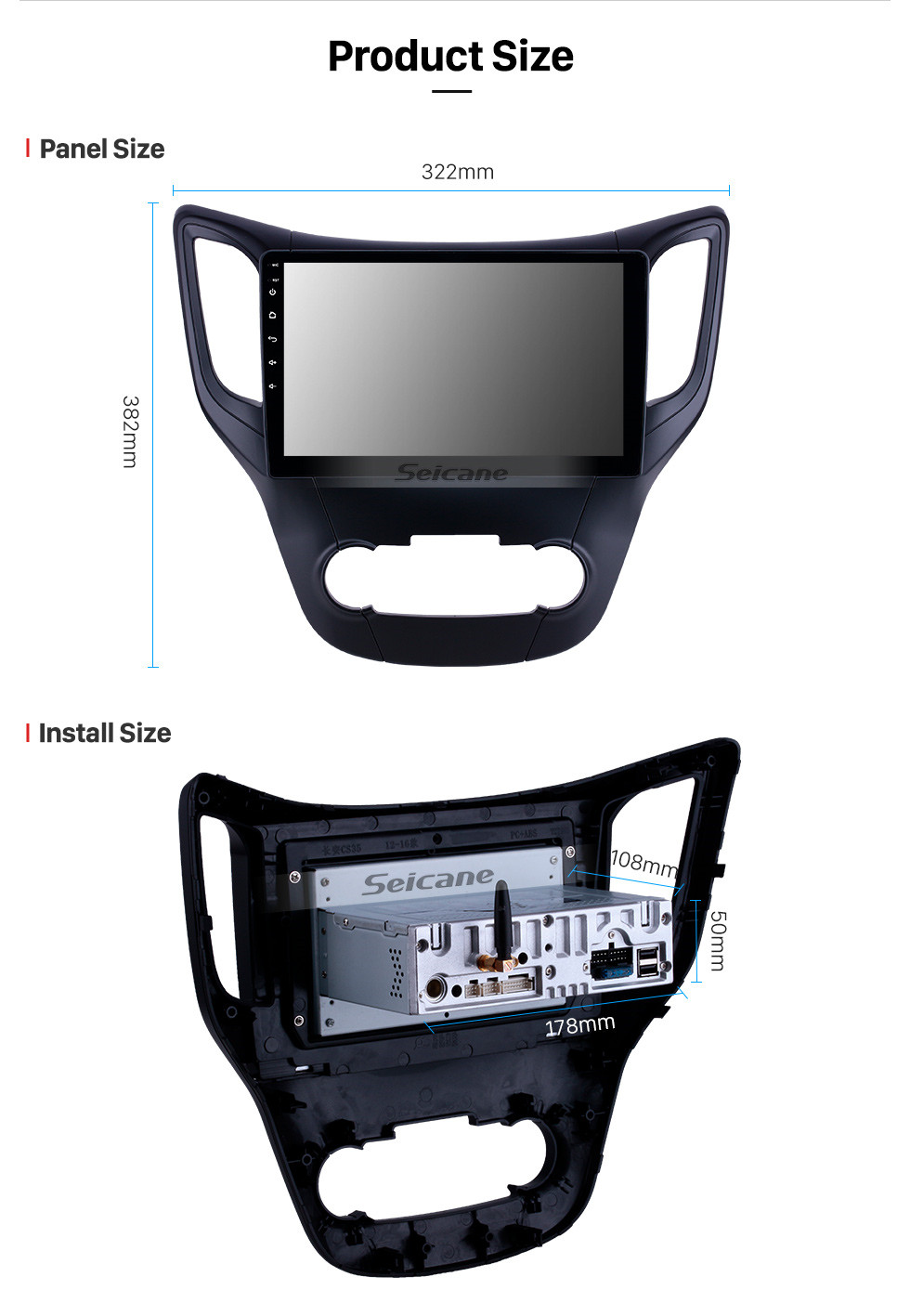 Seicane 10.1 inch 2012-2016 Changan CS35 Android 10.0 GPS Navigation Radio Bluetooth HD Touchscreen AUX USB Carplay support Mirror Link Seicane 10.1 inch 2012-2016 Changan CS35 Android 10.0 GPS Navigation Radio Bluetooth HD Touchscreen AUX USB Carplay support Mirror Link
