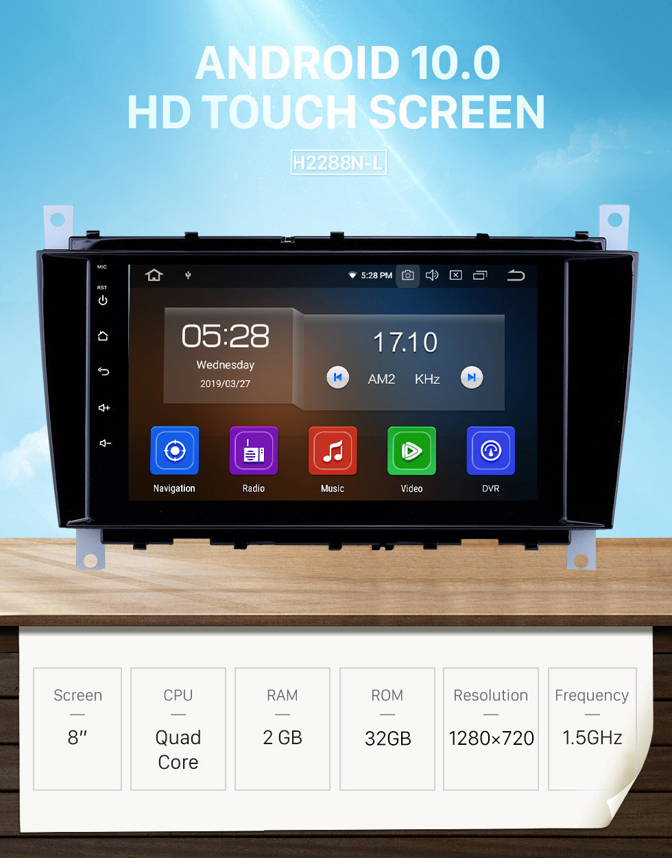 Seicane 8 inch Android 10.0 GPS Navigation Radio for 2004-2011 Mercedes Benz C Class C55 / CLC Class W203 /CLK Class W209 /CLS Class W219 Bluetooth HD Touchscreen Carplay support 1080P Seicane 8 inch Android 10.0 GPS Navigation Radio for 2004-2011 Mercedes Benz C Class C55 / CLC Class W203 /CLK Class W209 /CLS Class W219 Bluetooth HD Touchscreen Carplay support 1080P