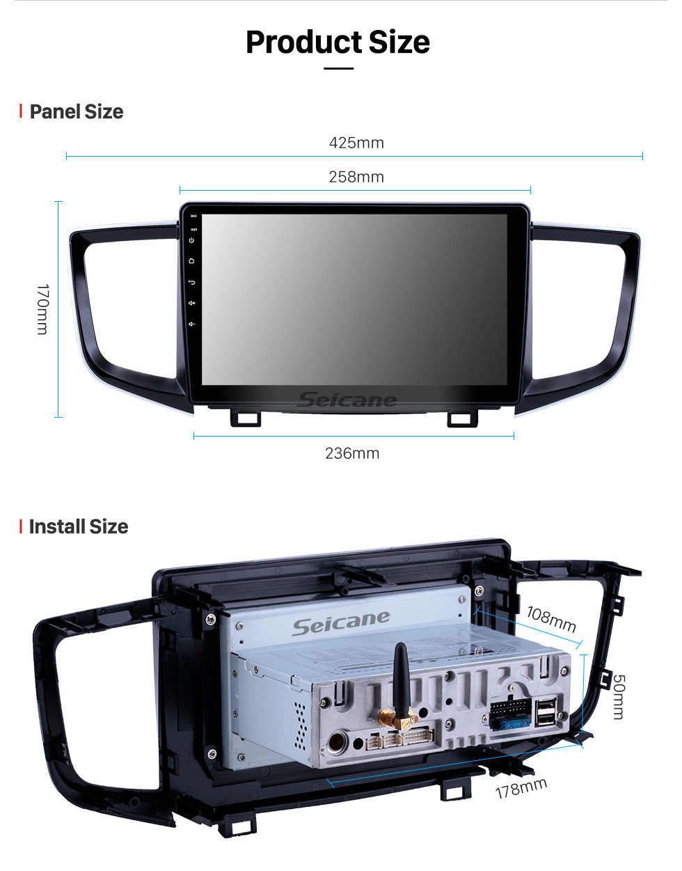 Seicane 10.1 pulgadas Android 10.0 Radio para 2016-2018 Honda Pilot Bluetooth HD con pantalla táctil Navegación GPS Soporte Carplay cámara de respaldo Seicane 10.1 pulgadas Android 10.0 Radio para 2016-2018 Honda Pilot Bluetooth HD con pantalla táctil Navegación GPS Soporte Carplay cámara de respaldo