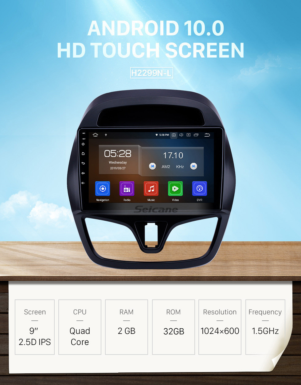 Seicane 2015-2018 Chevrolet Spark Beat Daewoo Martiz Android 10.0 9 pulgadas Navegación GPS Radio Bluetooth Pantalla táctil Compatible con Carplay TPMS 1080P Seicane 2015-2018 Chevrolet Spark Beat Daewoo Martiz Android 10.0 9 pulgadas Navegación GPS Radio Bluetooth Pantalla táctil Compatible con Carplay TPMS 1080P