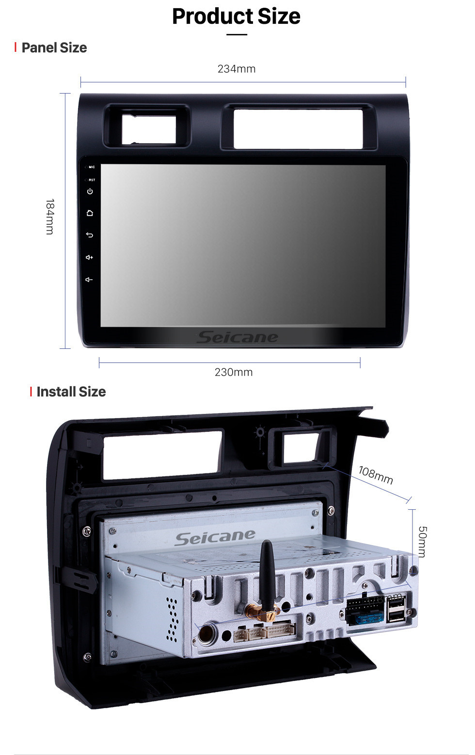 Seicane OEM 9 inch Android 10.0 Radio for 2015 Toyota Land Cruiser Bluetooth HD Touchscreen GPS Navigation Carplay support Rearview camera Seicane OEM 9 inch Android 10.0 Radio for 2015 Toyota Land Cruiser Bluetooth HD Touchscreen GPS Navigation Carplay support Rearview camera