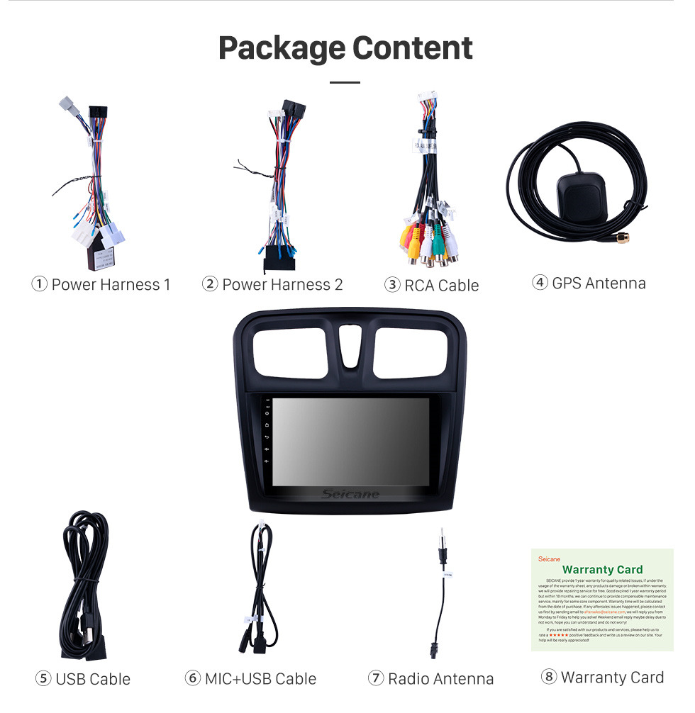 Seicane Écran tactile HD 2012-2017 Renault Sandero Android 10.0 Radio de navigation GPS 9 pouces avec Bluetooth Support de Carplay DAB + OBD2 Seicane Écran tactile HD 2012-2017 Renault Sandero Android 10.0 Radio de navigation GPS 9 pouces avec Bluetooth Support de Carplay DAB + OBD2