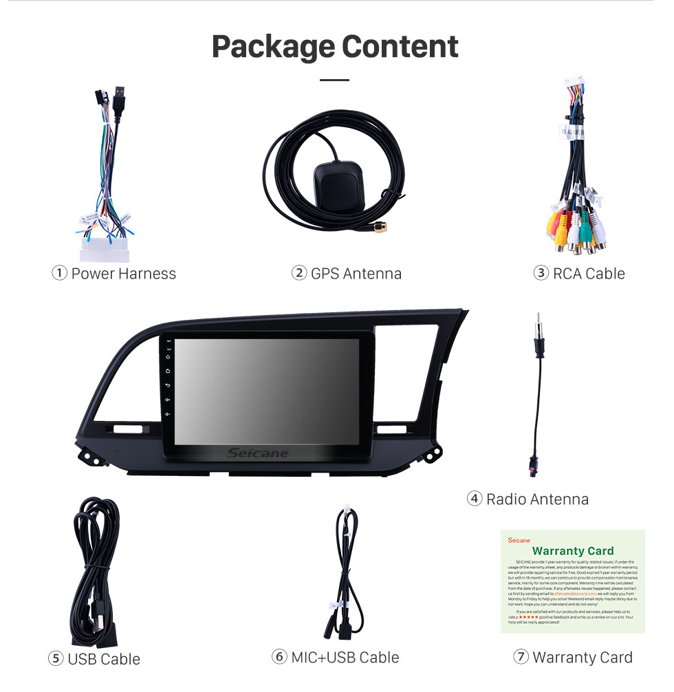 Seicane 9 inch Android 10.0 GPS Navigation Radio for 2015-2016 Hyundai Elantra RHD with HD Touchscreen Carplay AUX Bluetooth support 1080P Seicane 9 inch Android 10.0 GPS Navigation Radio for 2015-2016 Hyundai Elantra RHD with HD Touchscreen Carplay AUX Bluetooth support 1080P