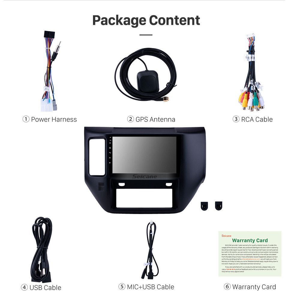 Seicane 2011-2015 Nissan Patrol Android 10.0 9 Zoll GPS Navigationsradio Bluetooth HD Touchscreen WIFI USB Carplay Unterstützung Digital TV Seicane 2011-2015 Nissan Patrol Android 10.0 9 Zoll GPS Navigationsradio Bluetooth HD Touchscreen WIFI USB Carplay Unterstützung Digital TV