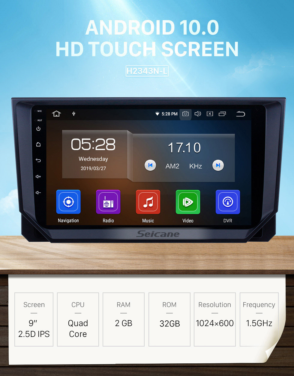 Seicane Android 10.0 9 polegada GPS Navegação Rádio para 2018 Seat Ibiza com HD Touchscreen Carplay USB suporte a Bluetooth DVR OBD2 TV Digital Seicane Android 10.0 9 polegada GPS Navegação Rádio para 2018 Seat Ibiza com HD Touchscreen Carplay USB suporte a Bluetooth DVR OBD2 TV Digital