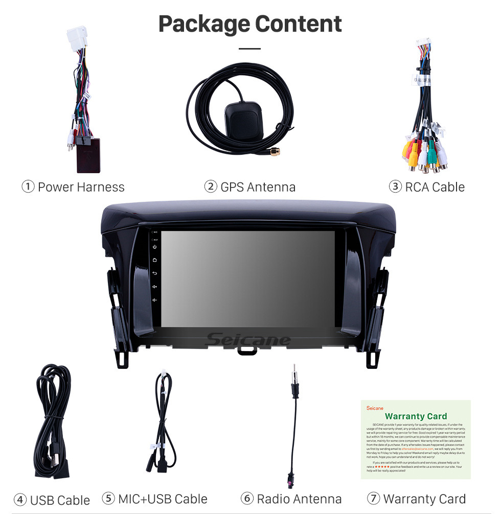 Seicane 9 inch Android 10.0 GPS Navigation Radio for 2018 Mitsubishi Eclipse with HD Touchscreen Carplay AUX Bluetooth support TPMS Seicane 9 inch Android 10.0 GPS Navigation Radio for 2018 Mitsubishi Eclipse with HD Touchscreen Carplay AUX Bluetooth support TPMS
