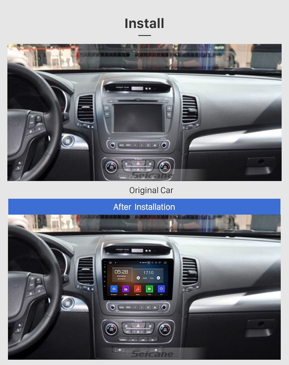 Seicane Android 10.0 9 inch GPS Navigation Radio for 2013-2014 Hyundai Sorento Low Version with HD Touchscreen Carplay Bluetooth support Digital TV Seicane Android 10.0 9 inch GPS Navigation Radio for 2013-2014 Hyundai Sorento Low Version with HD Touchscreen Carplay Bluetooth support Digital TV