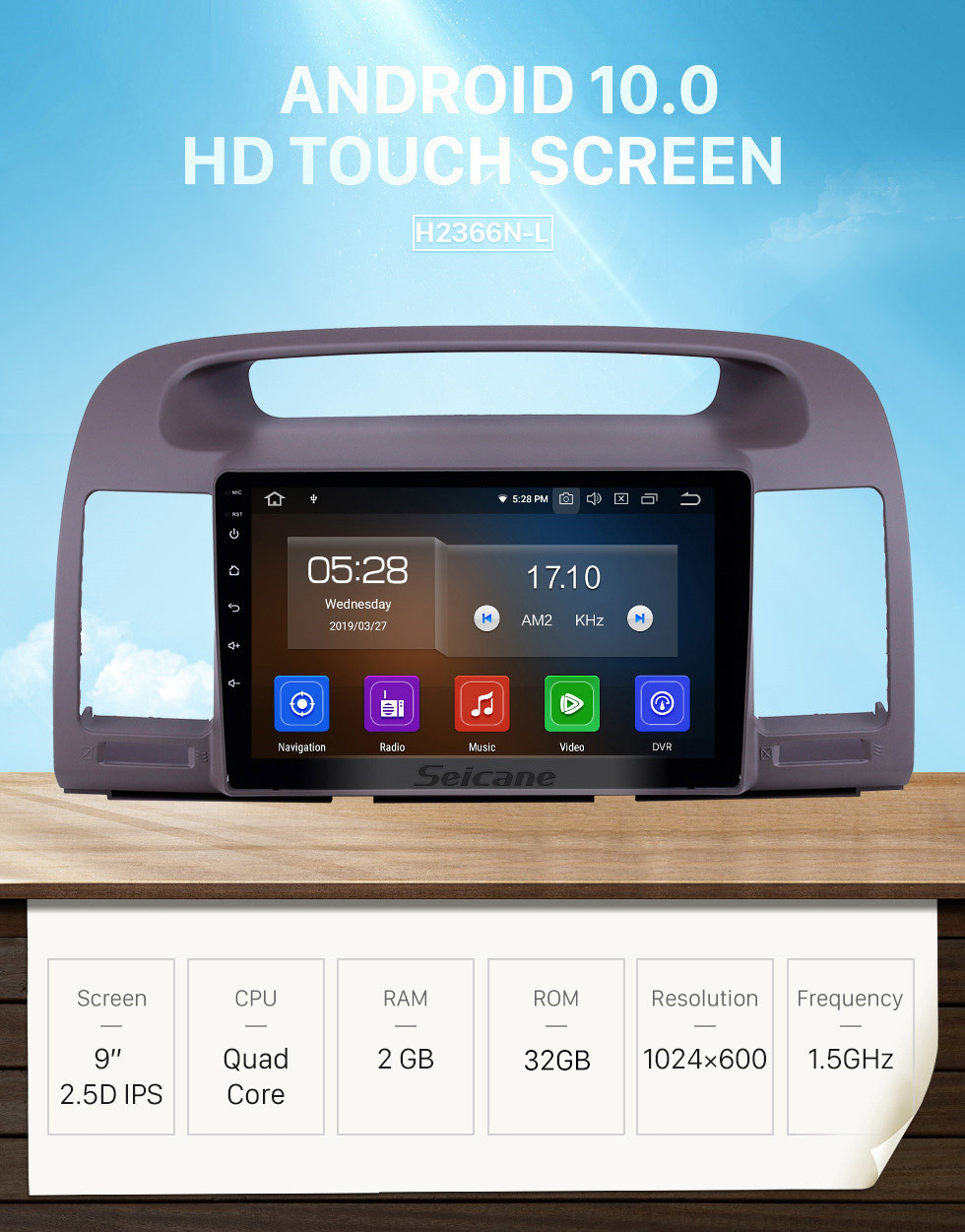 Seicane 2000-2003 Toyota Camry Android 10.0 9 inch GPS Navigation Radio Bluetooth HD Touchscreen WIFI USB Carplay support Backup camera Seicane 2000-2003 Toyota Camry Android 10.0 9 inch GPS Navigation Radio Bluetooth HD Touchscreen WIFI USB Carplay support Backup camera