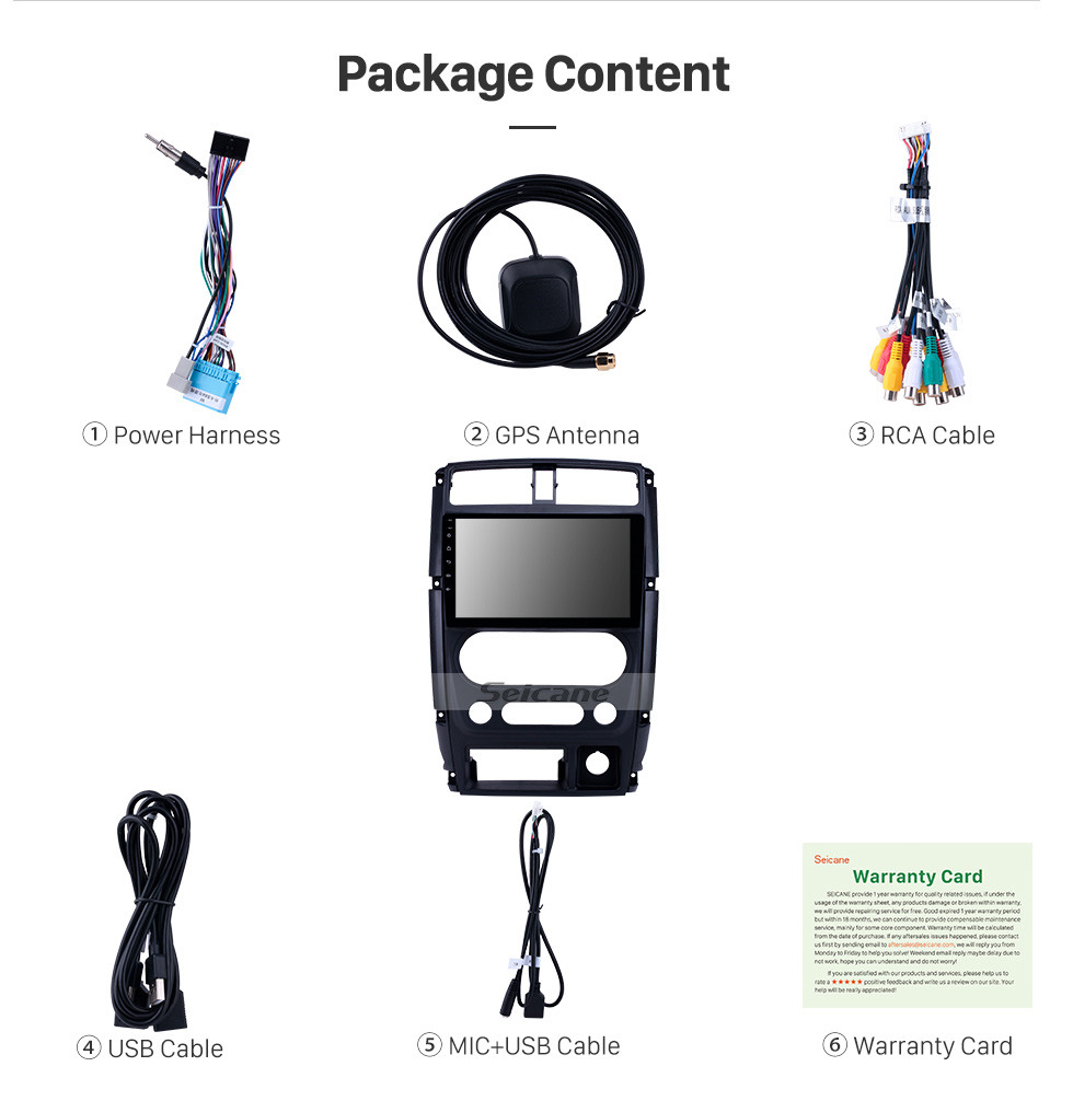 Seicane HD Touchscreen 2007-2012 Suzuki Jimny Android 10.0 9 inch GPS Navigation Radio Bluetooth WIFI USB Carplay support TPMS DVR OBD2 Seicane HD Touchscreen 2007-2012 Suzuki Jimny Android 10.0 9 inch GPS Navigation Radio Bluetooth WIFI USB Carplay support TPMS DVR OBD2