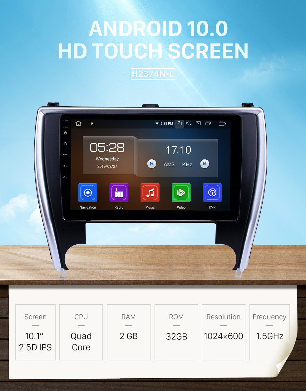 Seicane 10,1 pouces Android 10.0 Radio de navigation GPS pour 2015 Toyota Camry, version Amérique, Bluetooth HD Touchscreen Carplay support caméra de recul Seicane 10,1 pouces Android 10.0 Radio de navigation GPS pour 2015 Toyota Camry, version Amérique, Bluetooth HD Touchscreen Carplay support caméra de recul