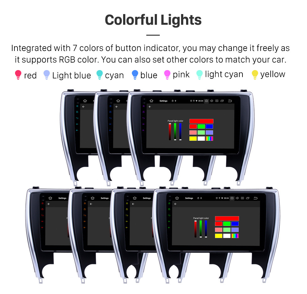 Seicane 10,1 pouces Android 10.0 Radio de navigation GPS pour 2015 Toyota Camry, version Amérique, Bluetooth HD Touchscreen Carplay support caméra de recul Seicane 10,1 pouces Android 10.0 Radio de navigation GPS pour 2015 Toyota Camry, version Amérique, Bluetooth HD Touchscreen Carplay support caméra de recul