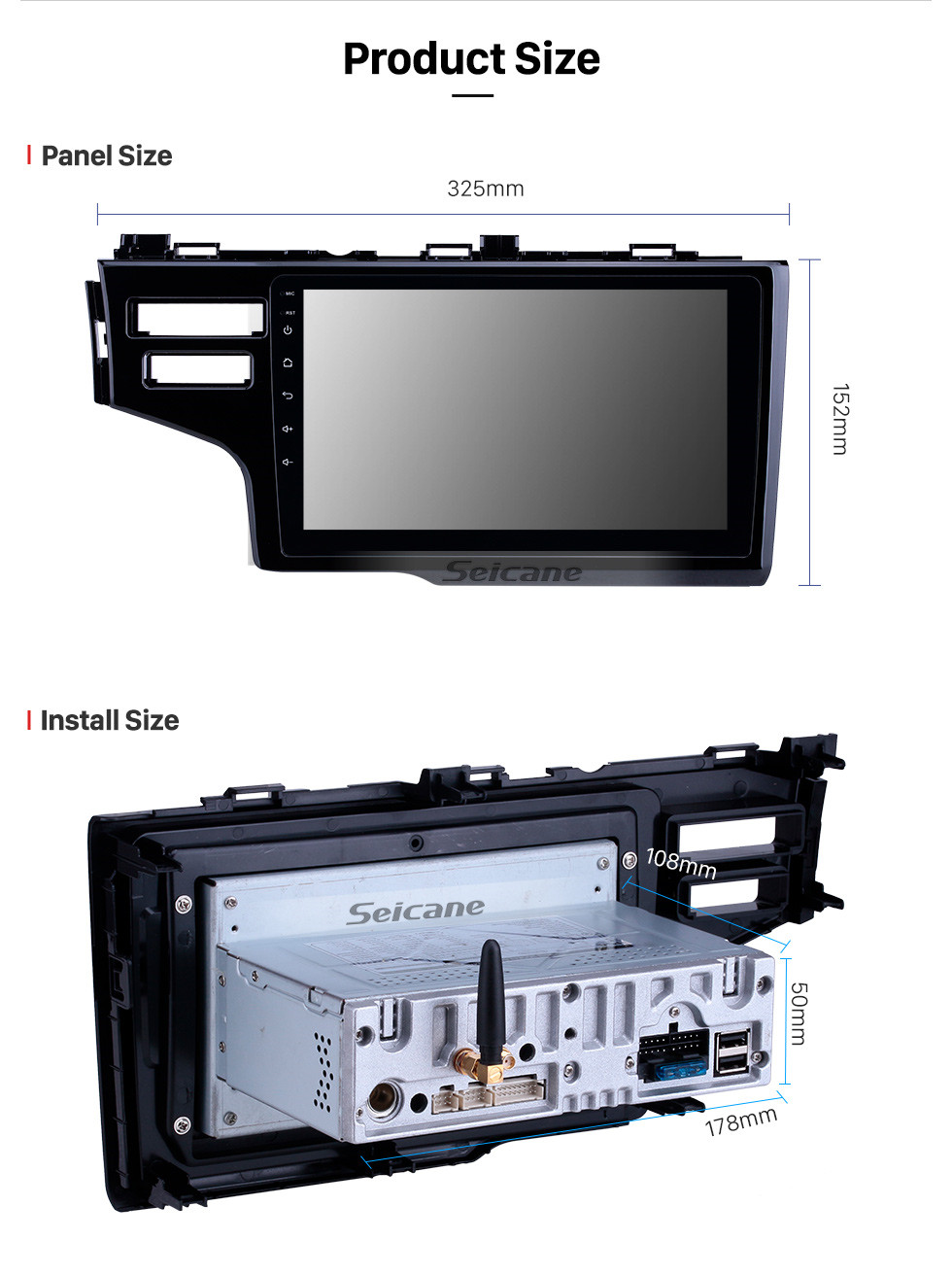 Seicane 2013-2015 Honda Fit LHD Android 10.0 9 inch GPS Navigation Radio Bluetooth HD Touchscreen USB Carplay support DVR DAB+ OBD2 SWC Seicane 2013-2015 Honda Fit LHD Android 10.0 9 inch GPS Navigation Radio Bluetooth HD Touchscreen USB Carplay support DVR DAB+ OBD2 SWC