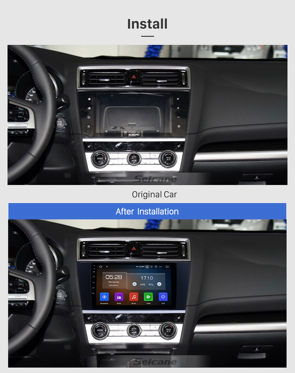 Seicane 2015-2018 Subaru Legacy Android 10.0 9 pulgadas Navegación GPS Radio Bluetooth HD Pantalla táctil WIFI USB Carplay compatible con DAB + SWC Seicane 2015-2018 Subaru Legacy Android 10.0 9 pulgadas Navegación GPS Radio Bluetooth HD Pantalla táctil WIFI USB Carplay compatible con DAB + SWC