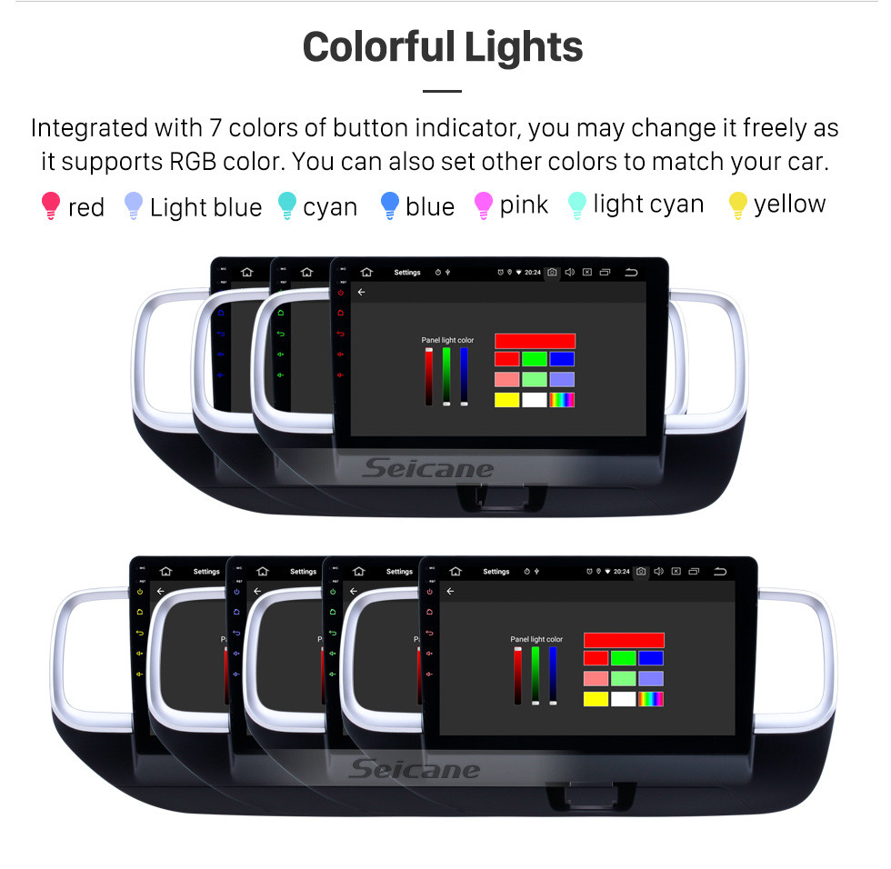 Seicane 10.1 inch 2019 Hyundai Venue RHD Android 10.0 GPS Navigation Radio Bluetooth HD Touchscreen Carplay support Mirror Link Seicane 10.1 inch 2019 Hyundai Venue RHD Android 10.0 GPS Navigation Radio Bluetooth HD Touchscreen Carplay support Mirror Link
