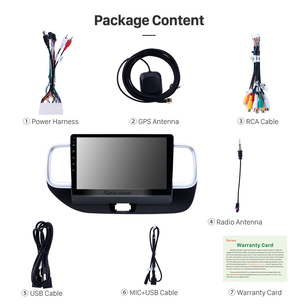 Seicane 10.1 inch 2019 Hyundai Venue RHD Android 10.0 GPS Navigation Radio Bluetooth HD Touchscreen Carplay support Mirror Link Seicane 10.1 inch 2019 Hyundai Venue RHD Android 10.0 GPS Navigation Radio Bluetooth HD Touchscreen Carplay support Mirror Link