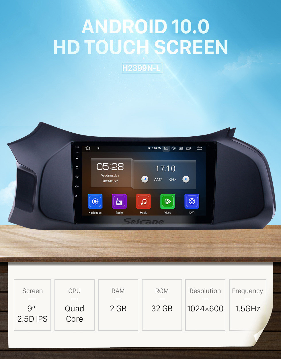 Seicane 9-дюймовый Android 10.0 Радио для 2012-2019 Chevy Chevrolet Onix Bluetooth WIFI USB HD Сенсорный экран GPS-навигатор Поддержка Carplay DAB + DVR Seicane 9-дюймовый Android 10.0 Радио для 2012-2019 Chevy Chevrolet Onix Bluetooth WIFI USB HD Сенсорный экран GPS-навигатор Поддержка Carplay DAB + DVR